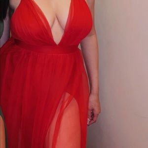 Red Maxi Dress Fashion Nova